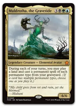 Muldrotha, the Gravetide #243 (NM) Foundations FDN Magic MTG - Image 1