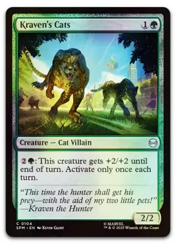 Kraven's Cats #104 (Foil) (NM) Spider-Man SPM Magic MTG - Image 1