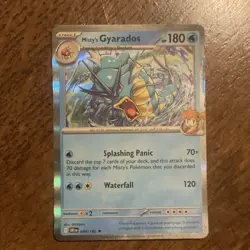 Misty's Gyarados 049/182 Staff Prerelease Destined Rivals Holo Pokemon NM - Image 2