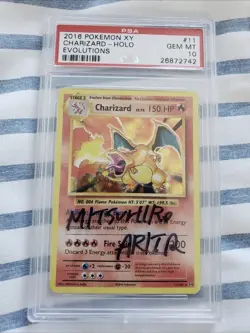 2016 Pokemon XY Charizard Graded PSA 10 signed by Mitsuhiro Arita - Image 1