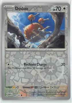 Pokemon TCG Scarlet & Violet 151 MEW Reverse Foil Common #84/165 Doduo - Image 1