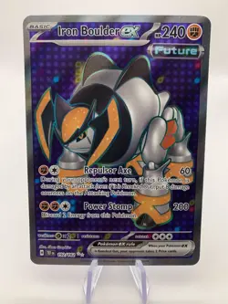 Iron Boulder ex 192/162 Ultra Rare 2024 Pokemon Temporal Forces - Image 1