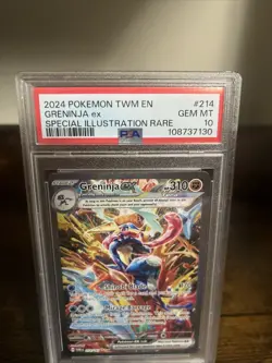 2024 POKEMON TWM EN-TWILIGHT MASQUERADE #214 GRENINJA EX PSA 10 - Image 2