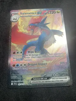 Pokemon TCG Journey Together Salamence EX #187/159 Special Illustration Rare - Image 3