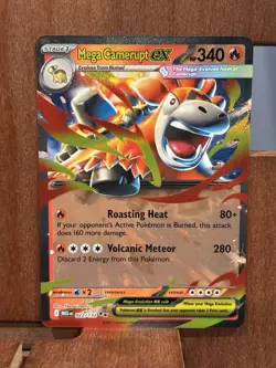 Pokemon TCG: Mega Camerupt ex 022/132 Me01: Mega Evolution Holo PSA 10 Contender - Image 1