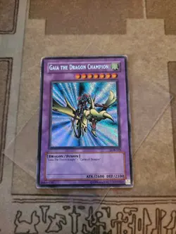 YUGIOH GAIA THE DRAGON CHAMPION LOB-EN125 SECRET UNLIMITED ED HP REVERSE FOIL - Image 3