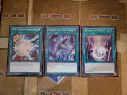 YUGIOH MAJESTY WITH EYES OF BLUE + BEACON OF WHITE + BURST STREAM OF DESTRUCTION - Image 1