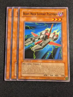 Yugioh - 3x Heavy Mech Support Platform RDS-EN011 1st Edition Common NM - Image 1