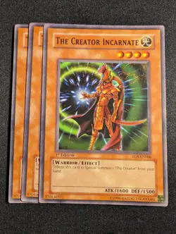Yugioh - 3x The Creator Incarnate RDS-EN006 1st Edition Common NM - Image 1