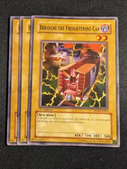 Yugioh - 3x Bokoichi the Freightening Car RDS-EN003 1st Edition Common NM - Image 1