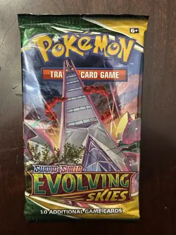 Pokemon Evolving Skies Booster Pack 10 Cards - Random Art - Image 1