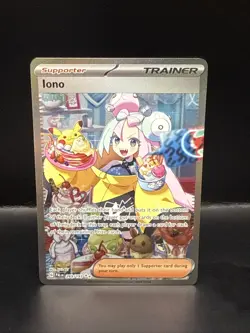 Pokemon TCG Iono Paldea Evolved Holo Card 269/193 Special Illustration Rare - Image 3