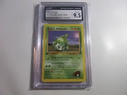 CGC 9.5 Erika's Bulbasaur 1st Edition Gym Challenge Pokemon Card - Image 1