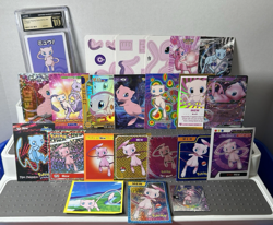 Pokemon Mew Lot of 23 Cards and Stickers Mew Pokemon Lot of 23 - Image 1
