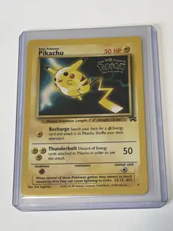 Pikachu Pokemon The First Movie Kids WB Promo Card 4 WOTC Black Star Promo NM - Image 1