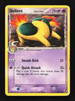 Quilava 36/101 HP EX Dragon Frontiers English Pokemon Card TCG - Image 1