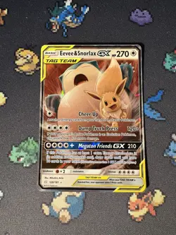 Pokemon Cards Eevee & Snorlax GX 120/181 Ultra Rare Team Up - (NM-) - Image 1