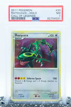 PSA 7 RAYQUAZA 20/95 Holo Rare Call of Legends Set 2011 - Pokemon Card - Image 1