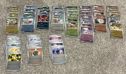 Pokemon Mega Evolution Reverse Holo 64 Card Lot No Duplicates NM - Image 1