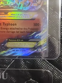 Pokemon Mega M Charizard EX TCG Secret Ultra Rare Holo Card Typhoon - Image 2