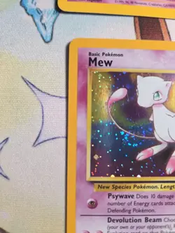 Pokemon Card Lot WOTC holo Vintage Promos Mew 9 Mew 47 4 Card Lot Swirl - Image 4