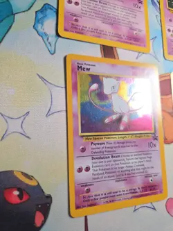 Pokemon Card Lot WOTC holo Vintage Promos Mew 9 Mew 47 4 Card Lot Swirl - Image 5