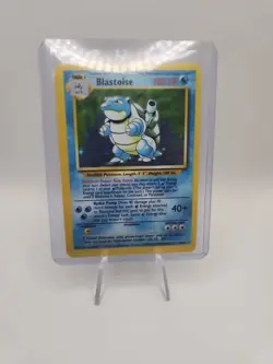 Pokemon TCG Blastoise Base Set Holo Unlimited Rare Card 2/102 LP Condition - Image 1
