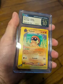 (POP 2) CGC 10 PRISTINE 2003 Pokemon Skyridge Kabuto 37/144 Card - Image 2