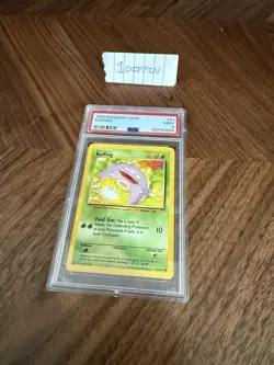 1999 Pokemon TCG Koffing Base Set, Unlimited Common Card 51/102 PSA 9 - Image 1