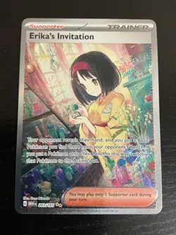 Pokemon TCG Erika's Invitation 203/165 Special Illustration Rare Card SV 151 - Image 1