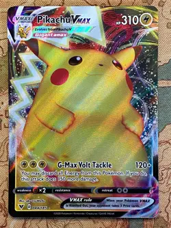 Pokemon Card TCG - Pikachu VMAX 044/185 Ultra Rare Vivid Voltage Near Mint - Image 2