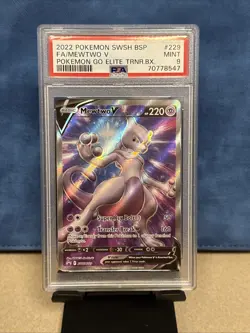 Mewtwo V SWSH229 SWSH: Sword & Shield Promo Cards Holo Graded PSA 9 MINT 🌟 - Image 1
