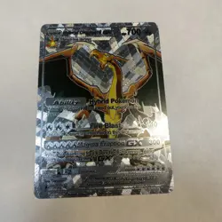 Hybrid Charizard Gx Silver Foil Fan Art Card Hp700 Hybrid Pokemon Fire Blast 🔥 - Image 1