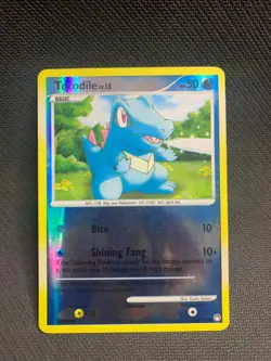Totodile 106/123 Mysterious Treasures Reverse Holo PokemonTCG Card LP - Image 1