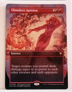 MTG Chandra's Ignition Borderless Foil Special Guests Near Mint - Image 2