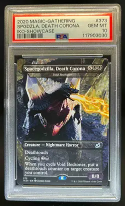 2020 Magic The Gathering Ikoria Spacegodzilla, Death Corona Showcase #373 PSA 10 - Image 1