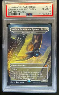 2020 Magic The Gathering Ikoria Mothra, Supersonic Queen Showcase #371 PSA 10 - Image 1