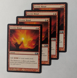 Magic Mtg Core Set 2011 M11 Pyretic Ritual x4 near mint - Image 1