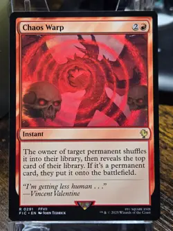 Chaos Warp R MTG Commander: Final Fantasy M/NM, English - Image 1