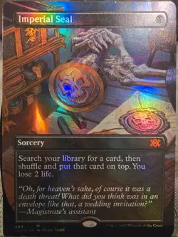 Imperial Seal - Mythic rare borderless FOIL - Image 2