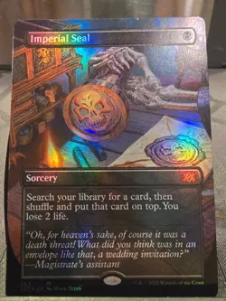 Imperial Seal - Mythic rare borderless FOIL - Image 3