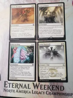 Brave the Sands + Court of Grace + Jeskai Barricade + Oblivion Ring EDH Staples - Image 1