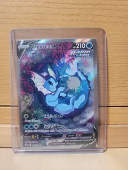 Pokemon TCG Vaporeon V SWSH181 Alternate Art Black Star Promo - Image 1