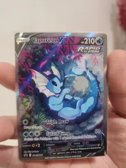 Pokemon TCG Vaporeon V SWSH181 Alternate Art Black Star Promo - Image 3