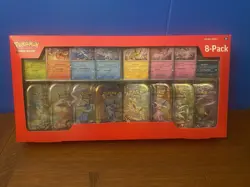 Pokemon TCG Prismatic Evolutions Costco 8 Mini-Tin Bundle w/ Promo Cards NEW - Image 1
