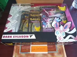 Pokemon 2021 Celebrations Dark Slyveon V Collection Box Sealed - Image 3