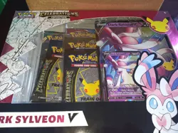 Pokemon 2021 Celebrations Dark Slyveon V Collection Box Sealed - Image 5