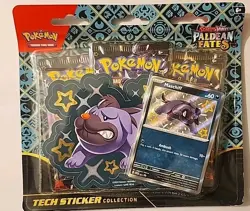 Pokemon TCG Paldean Fates Tech Sticker Collection - Maschiff |BRAND NEW SEALED - Image 1