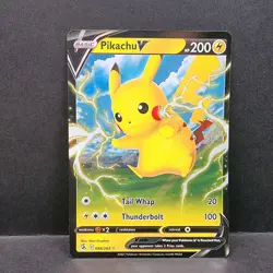 Pikachu V 086/264 Fusion Strike Ultra Rare Full Art Pokemon - Image 1