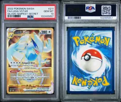 2022 POKEMON SWSH FA/LUGIA VSTAR SILVER TEMPEST SECRET #211 GEM MINT PSA 10 - Image 3